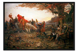 Gerahmter Kunstdruck Germanicus nach der Katastrophe des Varus