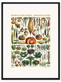 Gerahmter Kunstdruck Gemüse und Hülsenfrüchte