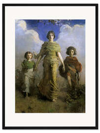 Gerahmter Kunstdruck Eine Jungfrau