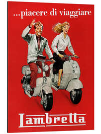 Magnettafel Lambretta - Reisevergnügen, 1950