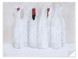 Självhäftande poster Wrapped bottles III, 2003