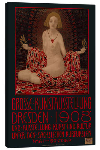Obraz na płótnie Great art exhibition Dresden, 1908