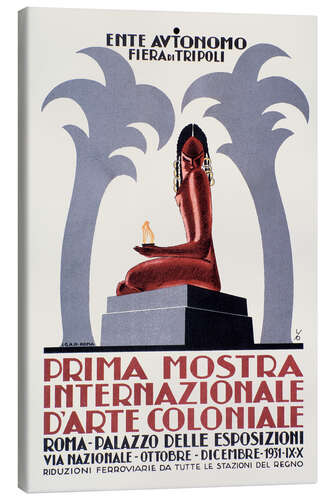 Leinwandbild Erste Ausstellung für Kolonialkunst, 1931