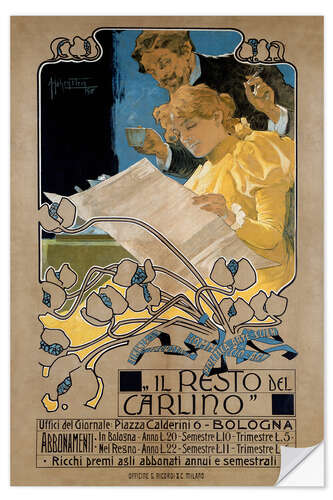 Wall sticker Il resto del Carlino, 1898