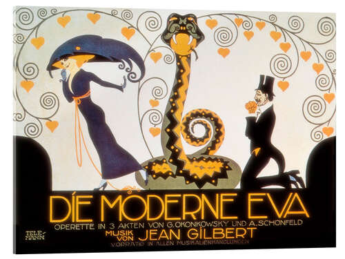 Acrylglasbild Oper "Die moderne Eva", 1911