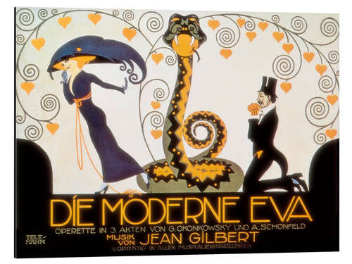 Aluminium print Opera "Die moderne Eva", 1911