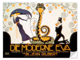 Wandsticker Oper "Die moderne Eva", 1911