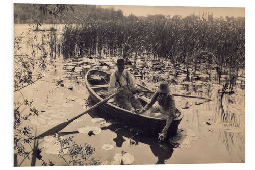 PVC-tavla Gathering Water Lilies, 1886