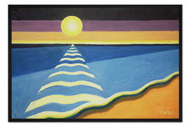 Gerahmter Kunstdruck Sonne, Meer und Sand, 2003