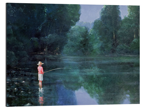 Aluminium print Child Fishing, 1989