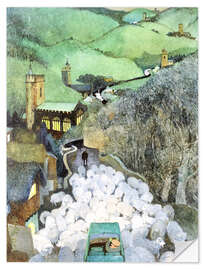 Wall sticker Sheep on the Road