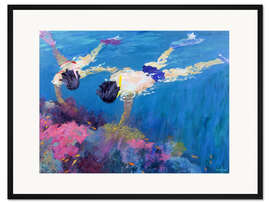 Gerahmter Kunstdruck Koralle II