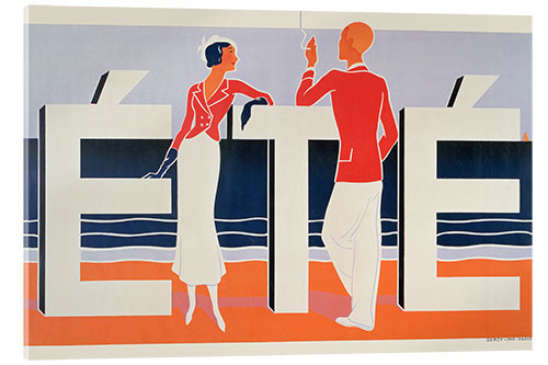 Tableau en verre acrylique Ete, 1925