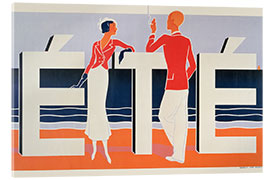 Tableau en verre acrylique Ete, 1925