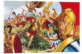 Akrylglastavla Spartan warriors