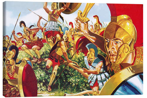 Tableau sur toile Spartan warriors