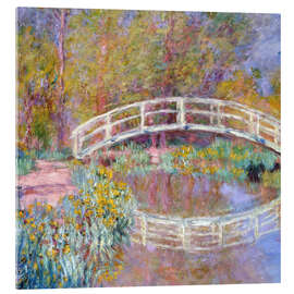 Acrylic print  Bridge in Monet&#039;s Garden, 1895 - Claude Monet