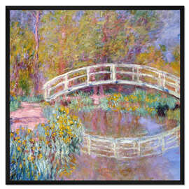 Gerahmter Kunstdruck Brücke in Monets Garten, 1895