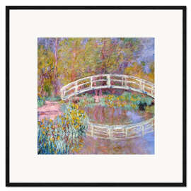 Gerahmter Kunstdruck Brücke in Monets Garten, 1895