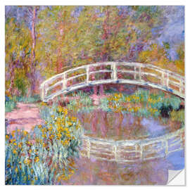 Wandsticker Brücke in Monets Garten, 1895