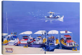 Quadro em tela Greek Fishing Boats