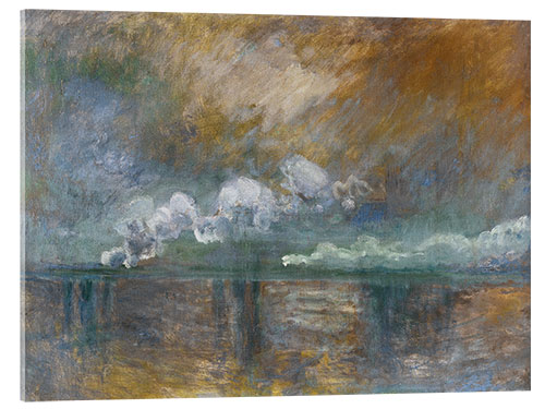 Acrylic print Charing Cross Bridge, Smoke in the Fog, 1902