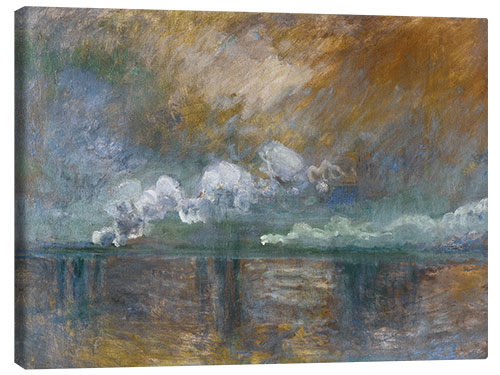 Canvas print Charing Cross Bridge, Smoke in the Fog, 1902