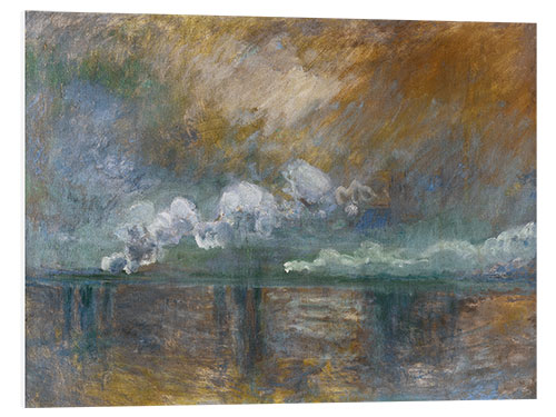 Foam board print Charing Cross Bridge, Smoke in the Fog, 1902