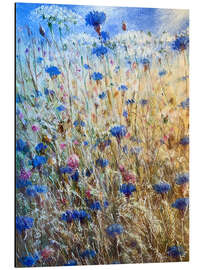 Tableau en aluminium Cornflowers II