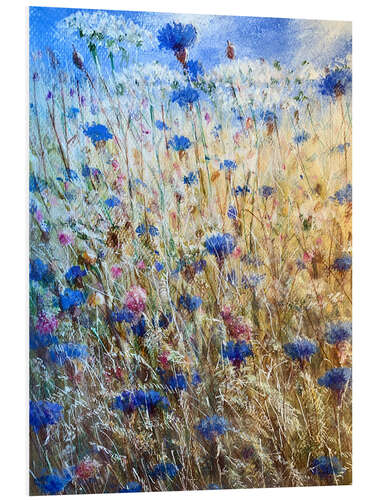 Foam board print Cornflowers II