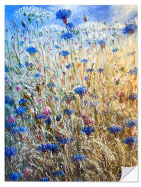 Selvklebende plakat Cornflowers II