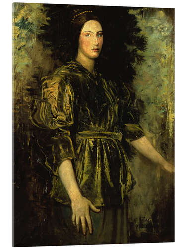 Acrylic print Woman in Green Velvet, 1918