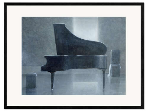 Gerahmter Kunstdruck Schwarzes Klavier, 2004