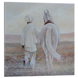 Gallery print Rabari and white horse