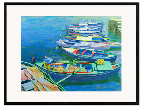 Innrammet kunsttrykk Fishing Boats