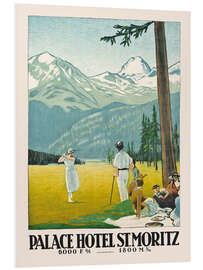 Cuadro de PVC The Palace Hotel at St. Moritz, 1921 - Emil Cardinaux