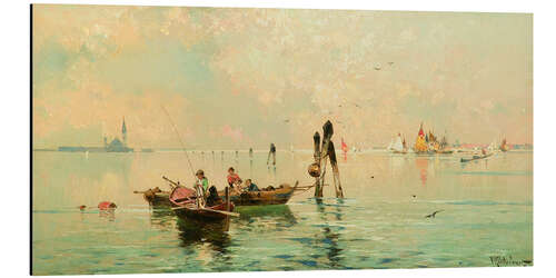 Aluminium print Fishing boats in the Venice Lagoon