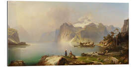 Gallery print Lake Lucerne with a view of the Uri Rotstock