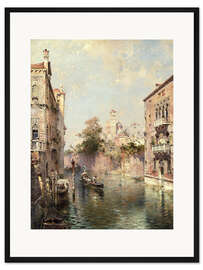 Gerahmter Kunstdruck Rio San Bernardo, Venedig