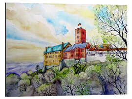 Magnettafel Blick auf die Wartburg