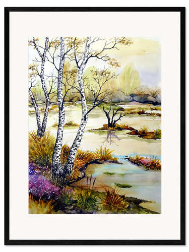 Innrammet kunsttrykk Moorland
