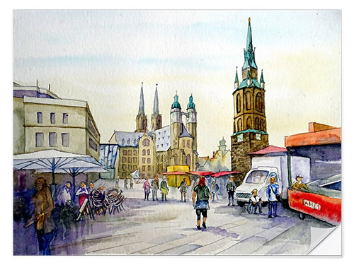 Sisustustarra Market Square in Halle (Saale), Germany