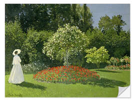 Wandsticker Jeanne-Marguerite Lecadre im Garten, 1866