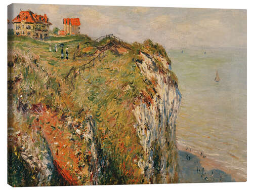 Lienzo Cliff at Dieppe, 1882