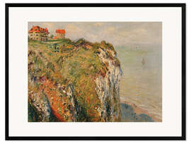 Impresión de arte enmarcada Cliff at Dieppe, 1882