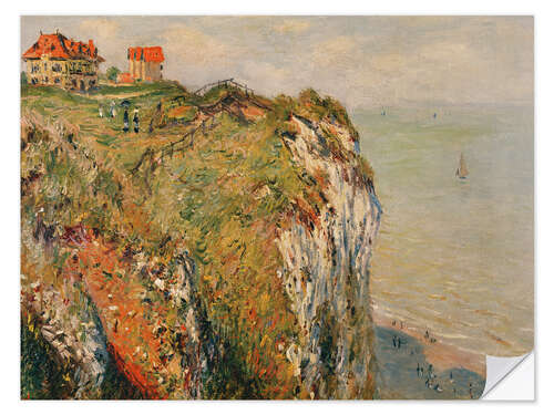 Naklejka na ścianę Cliff at Dieppe, 1882