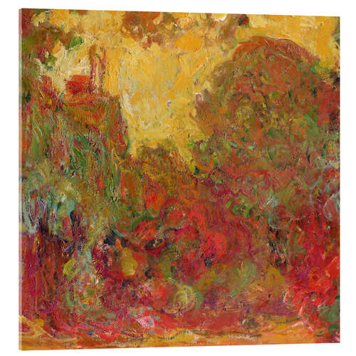 Tableau en verre acrylique La Maison vue de la roseraie, 1922