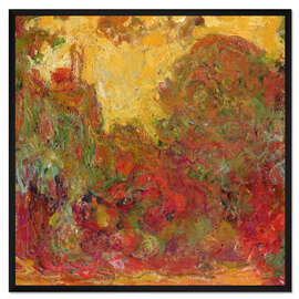 Gerahmter Kunstdruck Blick auf das Haus vom Rosengarten, 1922