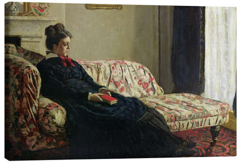 Lerretsbilde Meditation, or Madame Monet on the Sofa, c. 1871