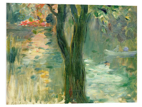 Quadro em PVC Sunset over the Lake, Bois de Boulogne, 1894